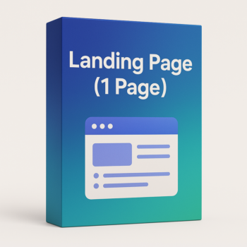Landing Page (1 Page) – High-Converting Page Built to Generate Leads & Sales